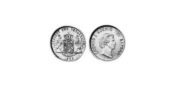 1 Ducat Regno di Baviera (1806 - 1918) Oro Ludovico I di Baviera (re)(1786 – 1868)