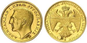 1 Ducat Regno di Jugoslavia (1918-1943) Oro Alexander I of Yugoslavia (1888 - 1934)