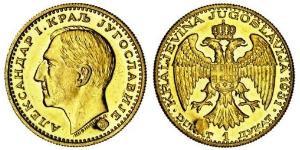 1 Ducat Regno di Jugoslavia (1918-1943) Oro Alexander I of Yugoslavia (1888 - 1934)