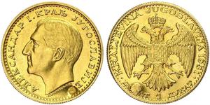 1 Ducat Regno di Jugoslavia (1918-1943) Oro Alexander I of Yugoslavia (1888 - 1934)