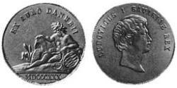 1 Ducat Reino de Baviera (1806 - 1918) Oro Luis I de Baviera(1786 – 1868)