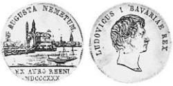 1 Ducat Reino de Baviera (1806 - 1918) Oro Luis I de Baviera(1786 – 1868)