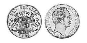 1 Ducat Reino de Baviera (1806 - 1918) Oro Maximiliano II de Baviera(1811 - 1864)