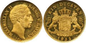 1 Ducat Reino de Baviera (1806 - 1918) Oro Maximiliano II de Baviera(1811 - 1864)