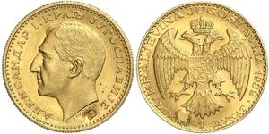 1 Ducat Reino de Yugoslavia (1918-1943) Oro Alexander I of Yugoslavia (1888 - 1934)