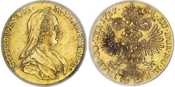 1 Ducat Sacro Romano Impero (962-1806) Oro Maria Theresa of Austria (1717 - 1780)