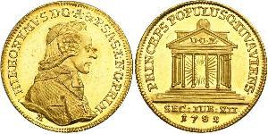 1 Ducat Salisburgo Oro Hieronymus von Colloredo (1732 - 1812)