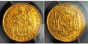 1 Ducat Salisburgo Oro Johann Ernst von Thun und Hohenstein