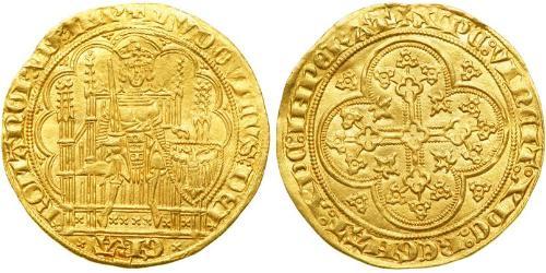 1 Ducat Stati federali della Germania Oro Louis IV, Holy Roman Emperor (1282-1347)