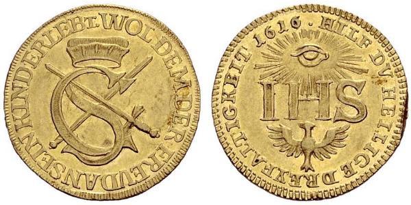 1 Ducat Stati federali della Germania Oro 