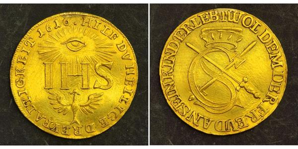 1 Ducat Stati federali della Germania Oro 