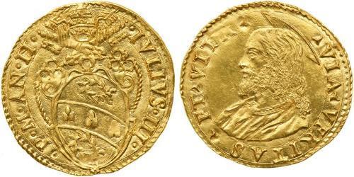 1 Ducat Stato Pontificio (752-1870) Oro Papa Giulio III  (1487- 1555)