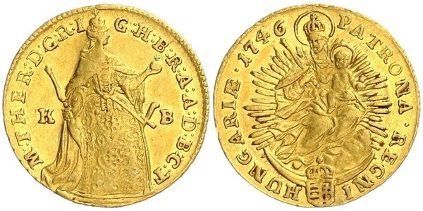 1 Ducat Ungheria Oro Maria Theresa of Austria (1717 - 1780)