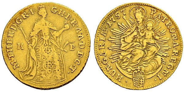 1 Ducat Ungheria Oro Maria Theresa of Austria (1717 - 1780)