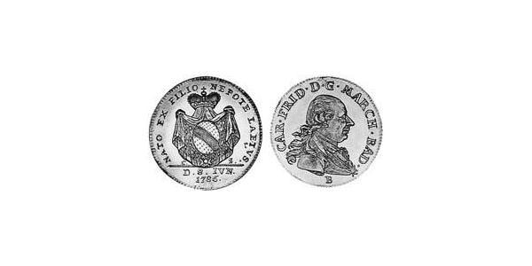 1 Ducat Margrave of Baden-Durlach (1535 - 1771) 金 卡尔·弗里德里希 (巴登) (1728 - 1811)