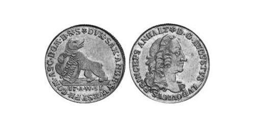 1 Ducat Principality of Anhalt-Köthen (1603 -1853) 金 Augustus Louis, Prince of Anhalt-Köthen (1697 – 1755)