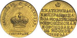 1 Ducat 俄罗斯帝国 (1721 - 1917) 金 叶卡捷琳娜二世 (1729-1796)