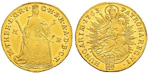 1 Ducat 匈牙利 金 玛丽亚·特蕾西亚 (1717 - 1780)