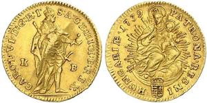1 Ducat 匈牙利 金 查理六世 (神圣罗马帝国) (1685 - 1740)