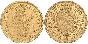 1 Ducat 匈牙利 金 查理六世 (神圣罗马帝国) (1685 - 1740)