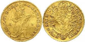 1 Ducat 匈牙利 金 查理六世 (神圣罗马帝国) (1685 - 1740)