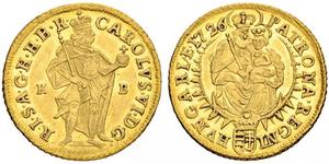1 Ducat 匈牙利 金 查理六世 (神圣罗马帝国) (1685 - 1740)