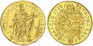 1 Ducat 匈牙利 金 查理六世 (神圣罗马帝国) (1685 - 1740)