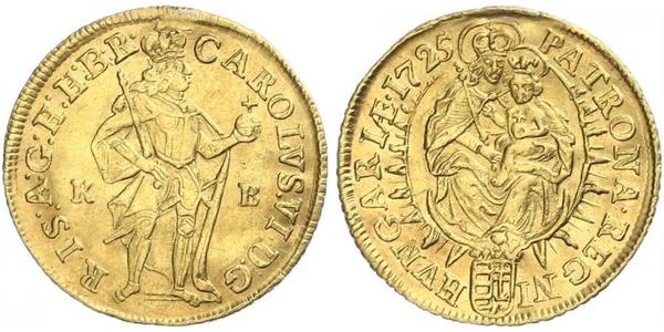 1 Ducat 匈牙利 金 查理六世 (神圣罗马帝国) (1685 - 1740)