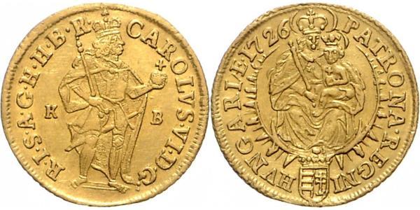 1 Ducat 匈牙利 金 查理六世 (神圣罗马帝国) (1685 - 1740)