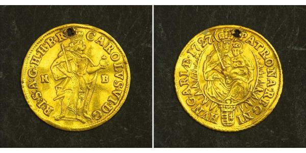 1 Ducat 匈牙利 金 查理六世 (神圣罗马帝国) (1685 - 1740)