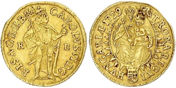 1 Ducat 匈牙利 金 查理六世 (神圣罗马帝国) (1685 - 1740)