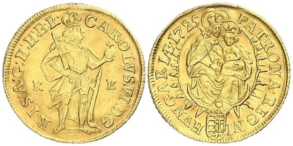 1 Ducat 匈牙利 金 查理六世 (神圣罗马帝国) (1685 - 1740)