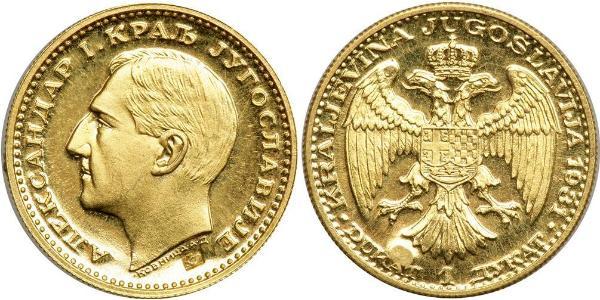 1 Ducat 南斯拉夫王國 (1918 - 1943) 金 亞歷山大一世 (南斯拉夫) (1888 - 1934)