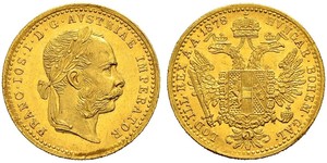 1 Ducat 哈布斯堡君主國 金 弗朗茨·约瑟夫一世 (1830 - 1916)