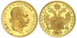 1 Ducat 哈布斯堡君主國 金 弗朗茨·约瑟夫一世 (1830 - 1916)