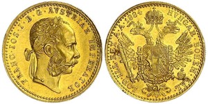1 Ducat 哈布斯堡君主國 金 弗朗茨·约瑟夫一世 (1830 - 1916)