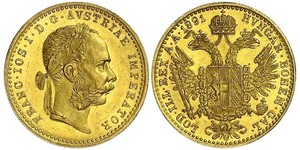 1 Ducat 哈布斯堡君主國 金 弗朗茨·约瑟夫一世 (1830 - 1916)