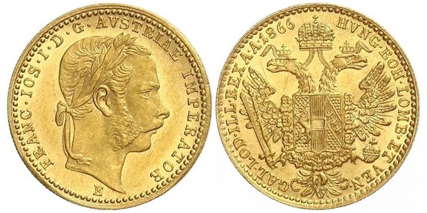 1 Ducat 哈布斯堡君主國 金 弗朗茨·约瑟夫一世 (1830 - 1916)