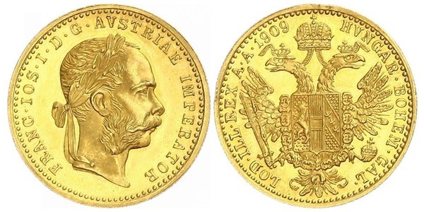 1 Ducat 哈布斯堡君主國 金 弗朗茨·约瑟夫一世 (1830 - 1916)