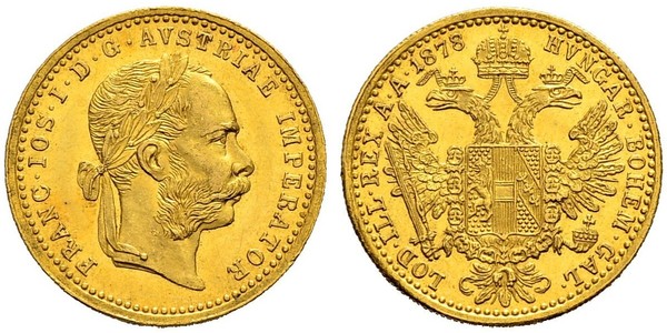 1 Ducat 哈布斯堡君主國 金 弗朗茨·约瑟夫一世 (1830 - 1916)