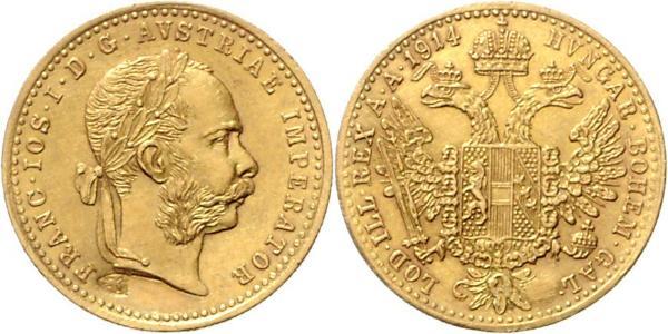 1 Ducat 哈布斯堡君主國 金 弗朗茨·约瑟夫一世 (1830 - 1916)