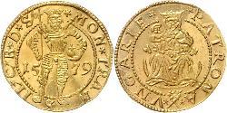 1 Ducat 外西凡尼亞公國 (鄂圖曼帝國) (1570 - 1711) 金 Sigismund Báthory,  prince of Transylvania (1572 -1613)