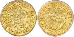 1 Ducat 外西凡尼亞公國 (鄂圖曼帝國) (1570 - 1711) 金 Sigismund Báthory,  prince of Transylvania (1572 -1613)