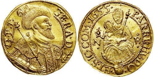 1 Ducat 外西凡尼亞公國 (鄂圖曼帝國) (1570 - 1711) 金 György Rákóczi II,  prince of Transylvania (1621 -1660)
