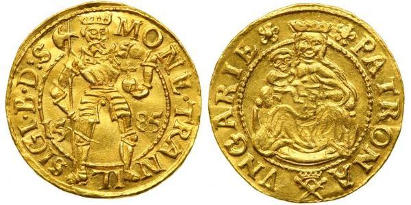 1 Ducat 外西凡尼亞公國 (鄂圖曼帝國) (1570 - 1711) 金 Sigismund Báthory,  prince of Transylvania (1572 -1613)