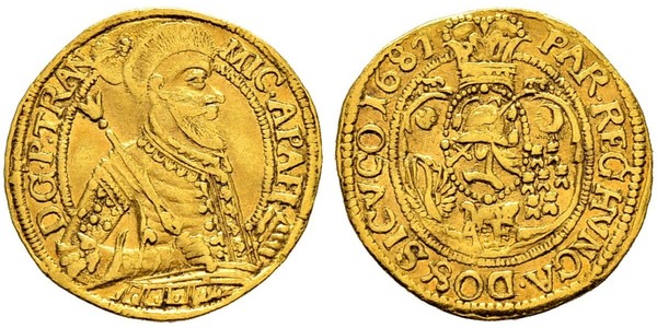 1 Ducat 外西凡尼亞公國 (鄂圖曼帝國) (1570 - 1711) 金 Michael Apafi, Prince of Transylvania (1632 - 1690)