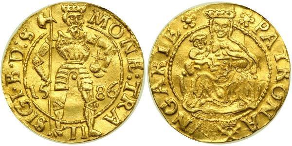 1 Ducat 外西凡尼亞公國 (鄂圖曼帝國) (1570 - 1711) 金 Sigismund Báthory,  prince of Transylvania (1572 -1613)