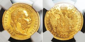1 Ducat 奥匈帝国 (1867 - 1918) 金 弗朗茨·约瑟夫一世 (1830 - 1916)