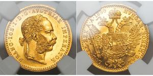 1 Ducat 奥匈帝国 (1867 - 1918) 金 弗朗茨·约瑟夫一世 (1830 - 1916)