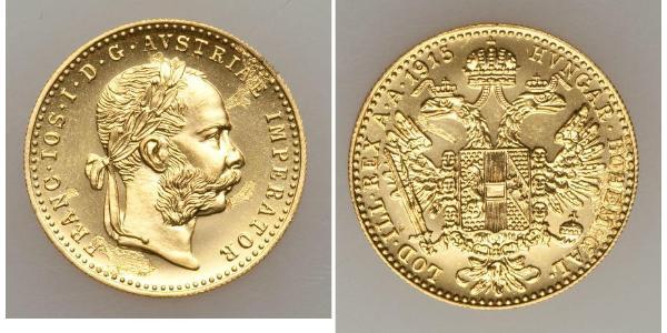 1 Ducat 奥匈帝国 (1867 - 1918) 金 弗朗茨·约瑟夫一世 (1830 - 1916)
